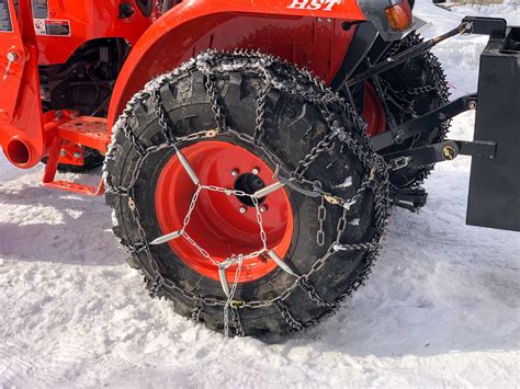 kubota skid steer tire chains|tire chains for kubota bx24.